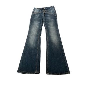 y2k angels low rise flare jeans